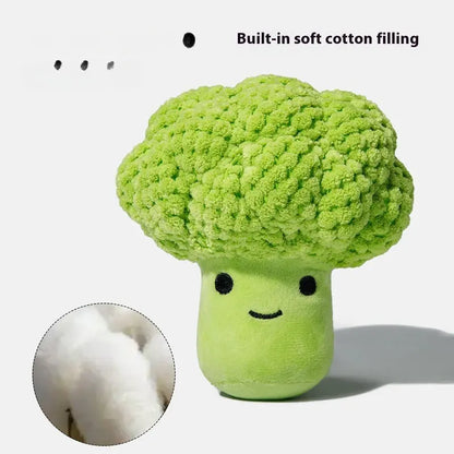 Broccoli & Corn Plush Dog Toy FURRYKU
