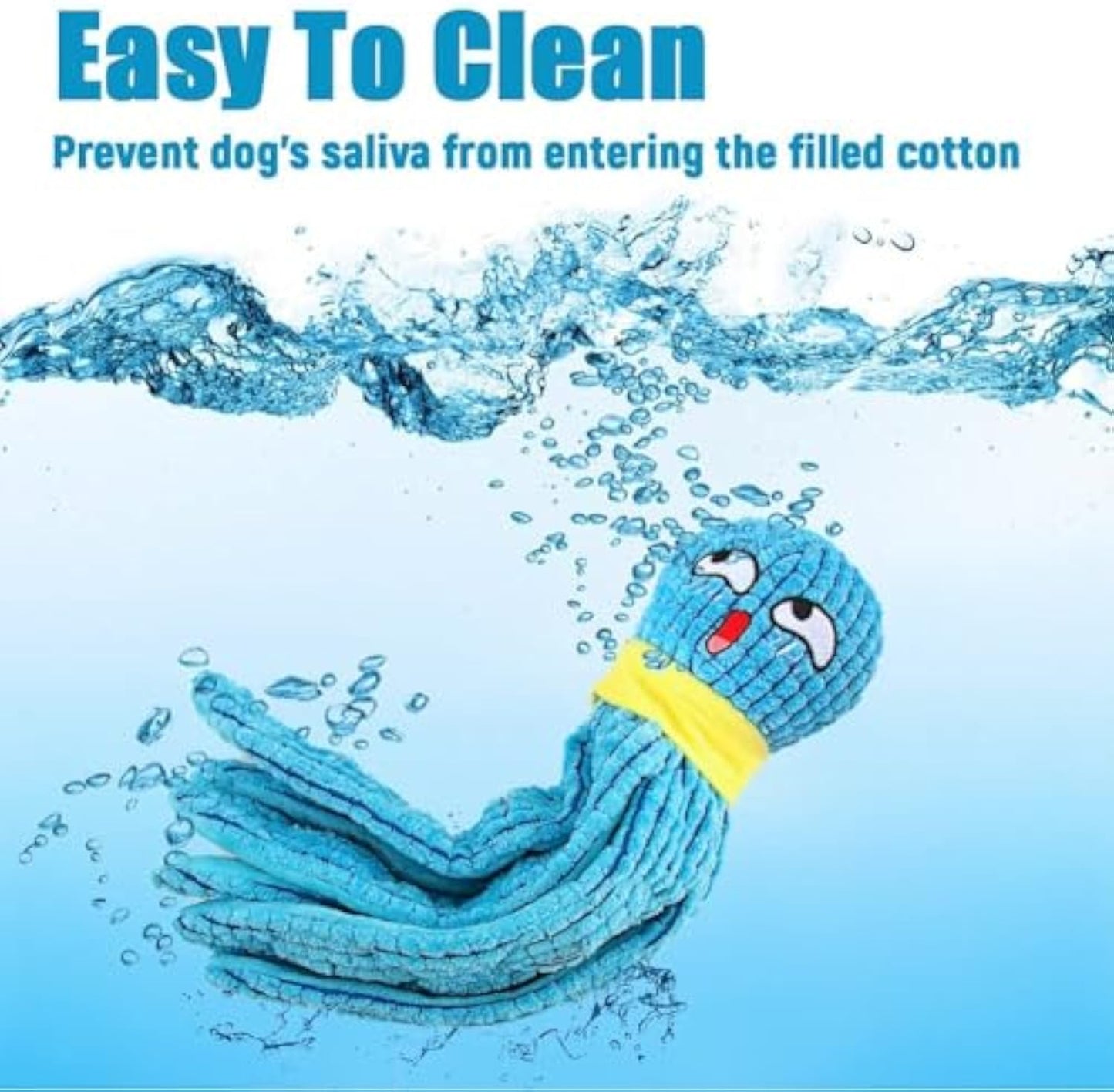 Squeaky Octopus Plush Dog Toy – Interactive Puzzle & Chew Toy for All Sizes🐾