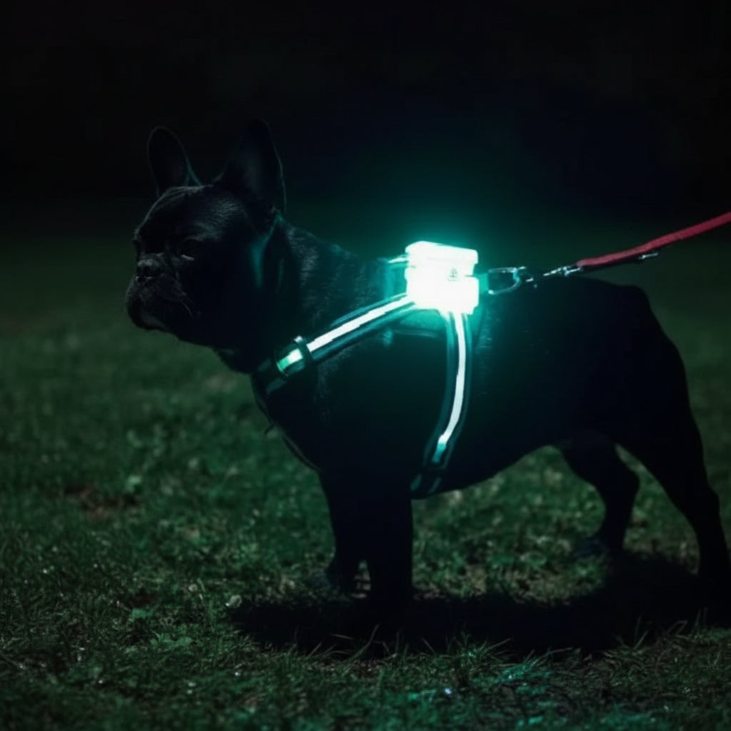 LED Luminous Dog Harness – Anti-Lost & Anti-Car Accident Safety Vest FURRYKU