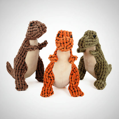 Plush Dinosaur Dog Toy with Squeaker FURRYKU