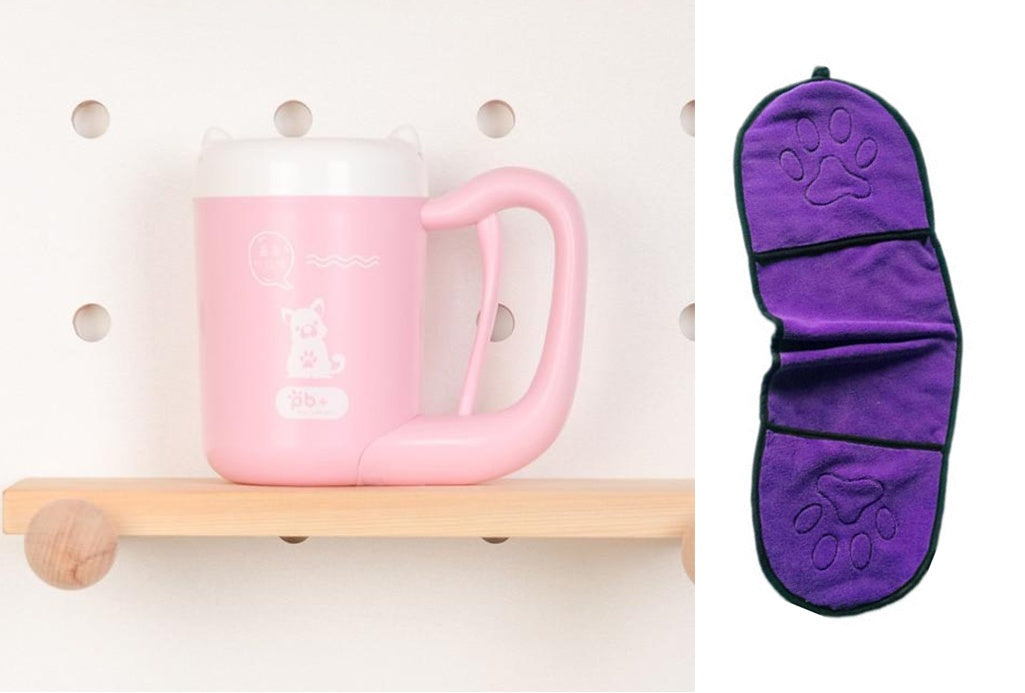 Hundepfoten-Reinigungsbecher, Silikon-Waschbürste, Pfotenreiniger 🐾