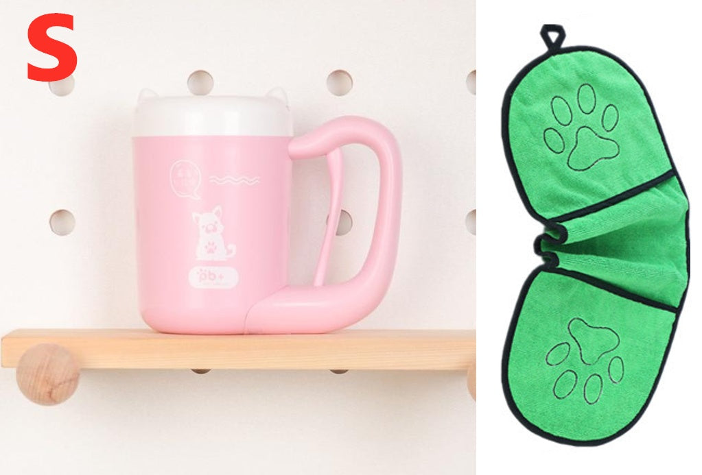 Hundepfoten-Reinigungsbecher, Silikon-Waschbürste, Pfotenreiniger 🐾