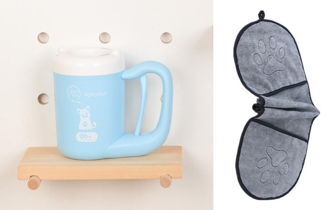 Hundepfoten-Reinigungsbecher, Silikon-Waschbürste, Pfotenreiniger 🐾