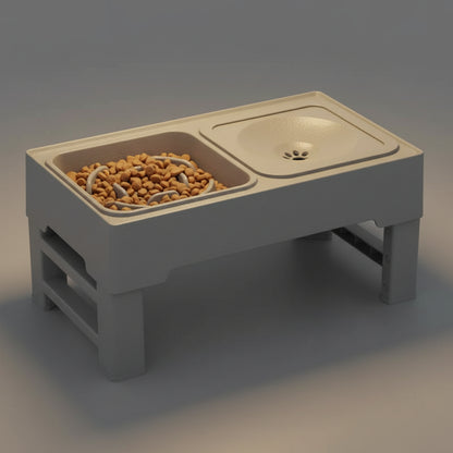 3-in-1 Adjustable Elevated Dog Feeder FURRYKU