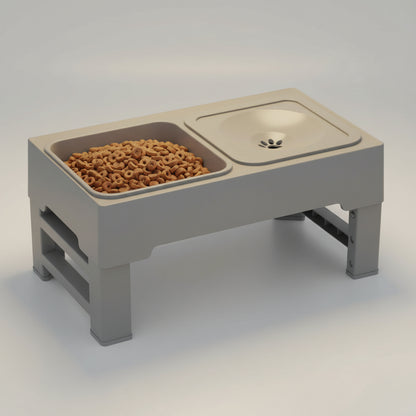 3-in-1 Adjustable Elevated Dog Feeder FURRYKU