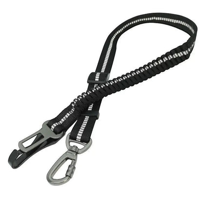 Reflective Retractable Dog Car Seat Belt – Elastic Adjustable Safety Harness FURRYKU