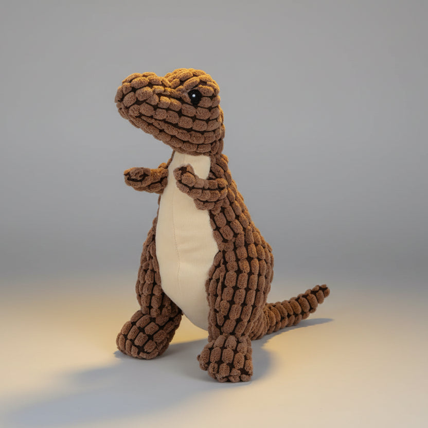 Plush Dinosaur Dog Toy with Squeaker FURRYKU