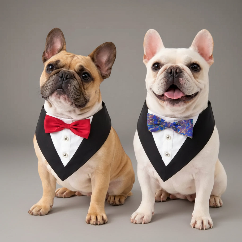 Classic Bow Tie Dog Collar - Instant Style Your Dog Doesn’t Even Notice, But You Do FURRYKU