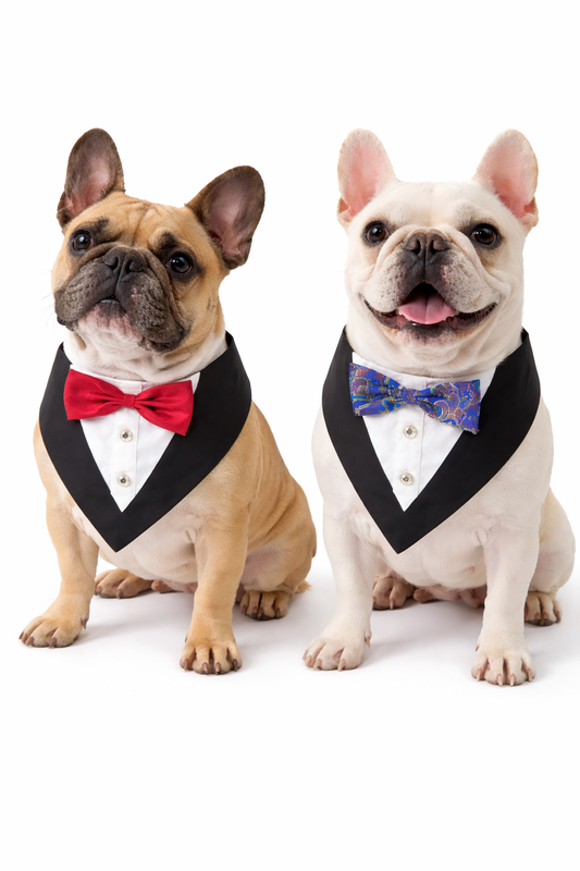 Classic Bow Tie Dog Collar - Instant Style Your Dog Doesn’t Even Notice, But You Do