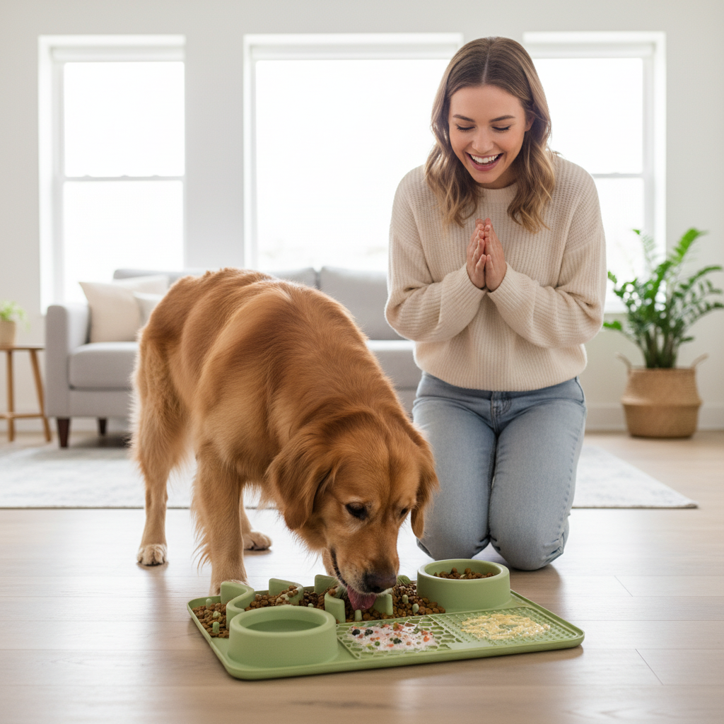 Slow Feeding & Licking Mat | Stress-Relief Enrichment Pad