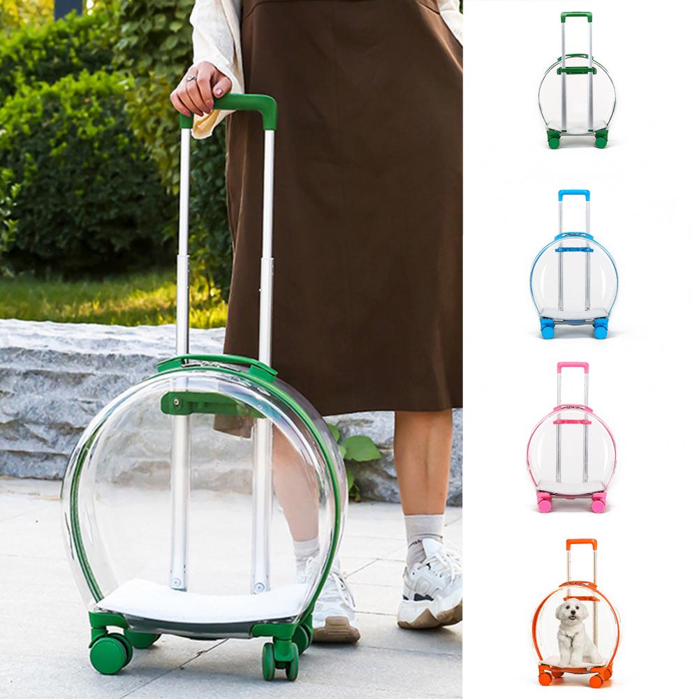 Transparent Poop Pet Dog Trolley Box – Fashion Minimalist Design 🐾