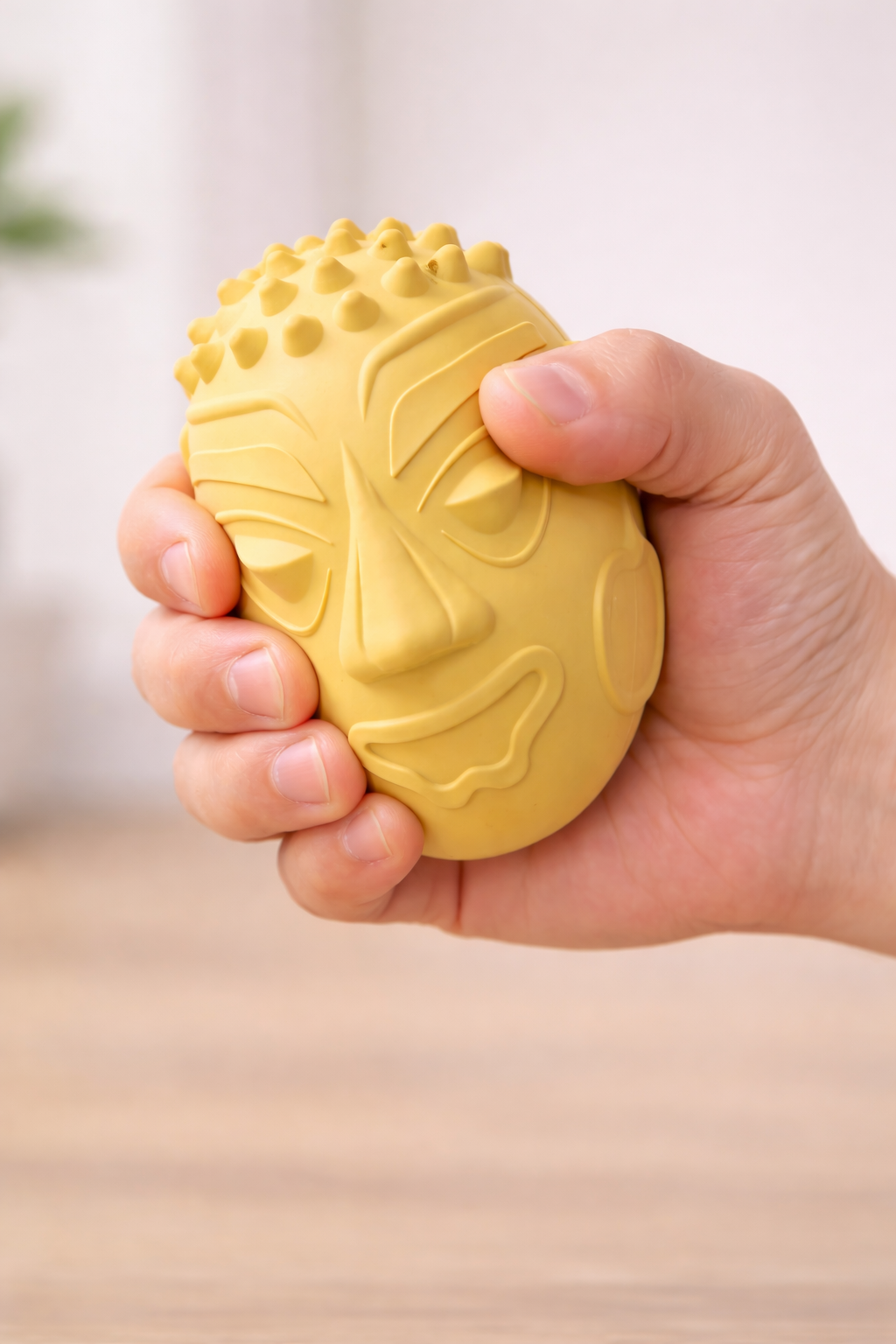 Retro Mask Squeaky Dog Toy