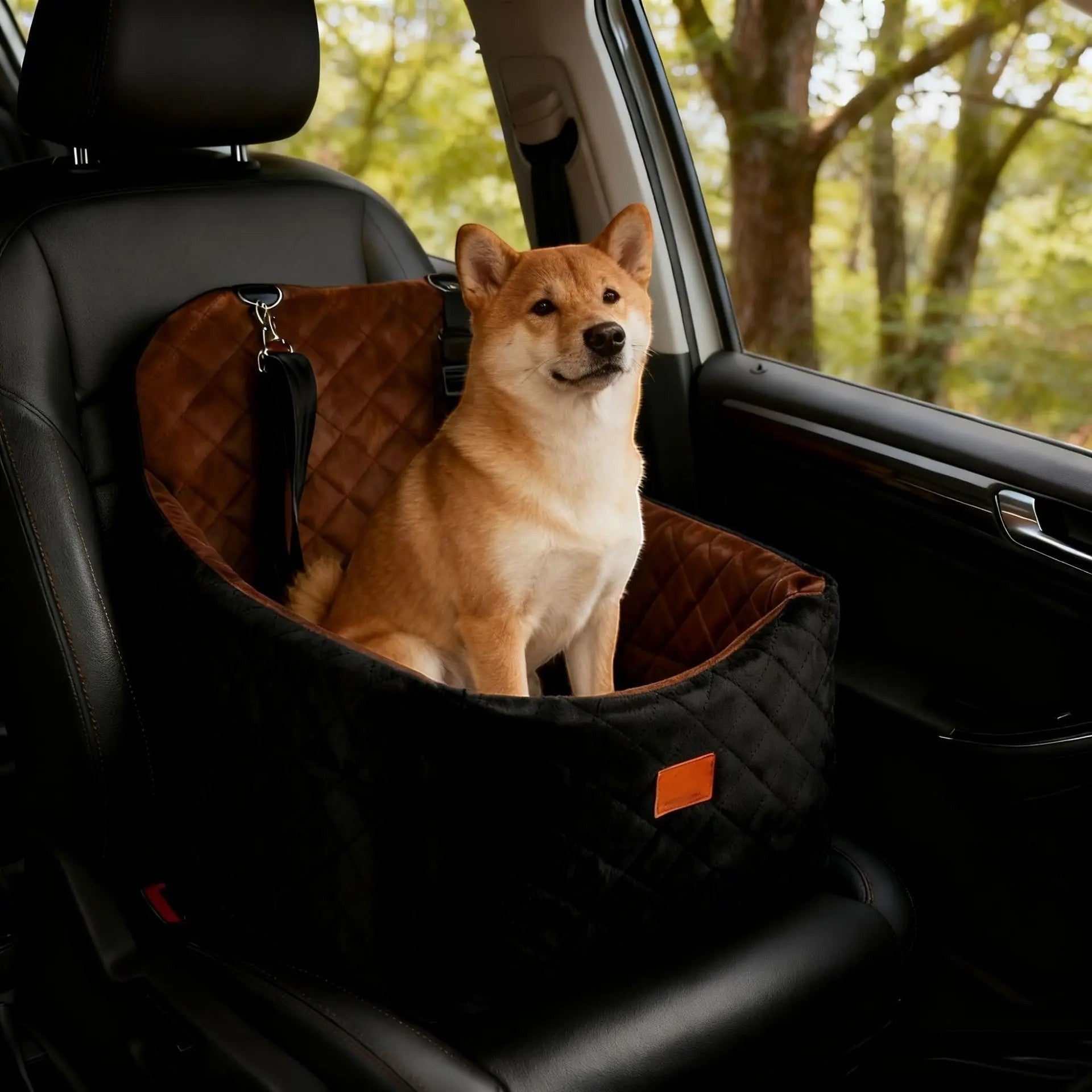 Car Bed for Small & Medium Dogs – Soft Backseat Cushion Travel Seat FURRYKU