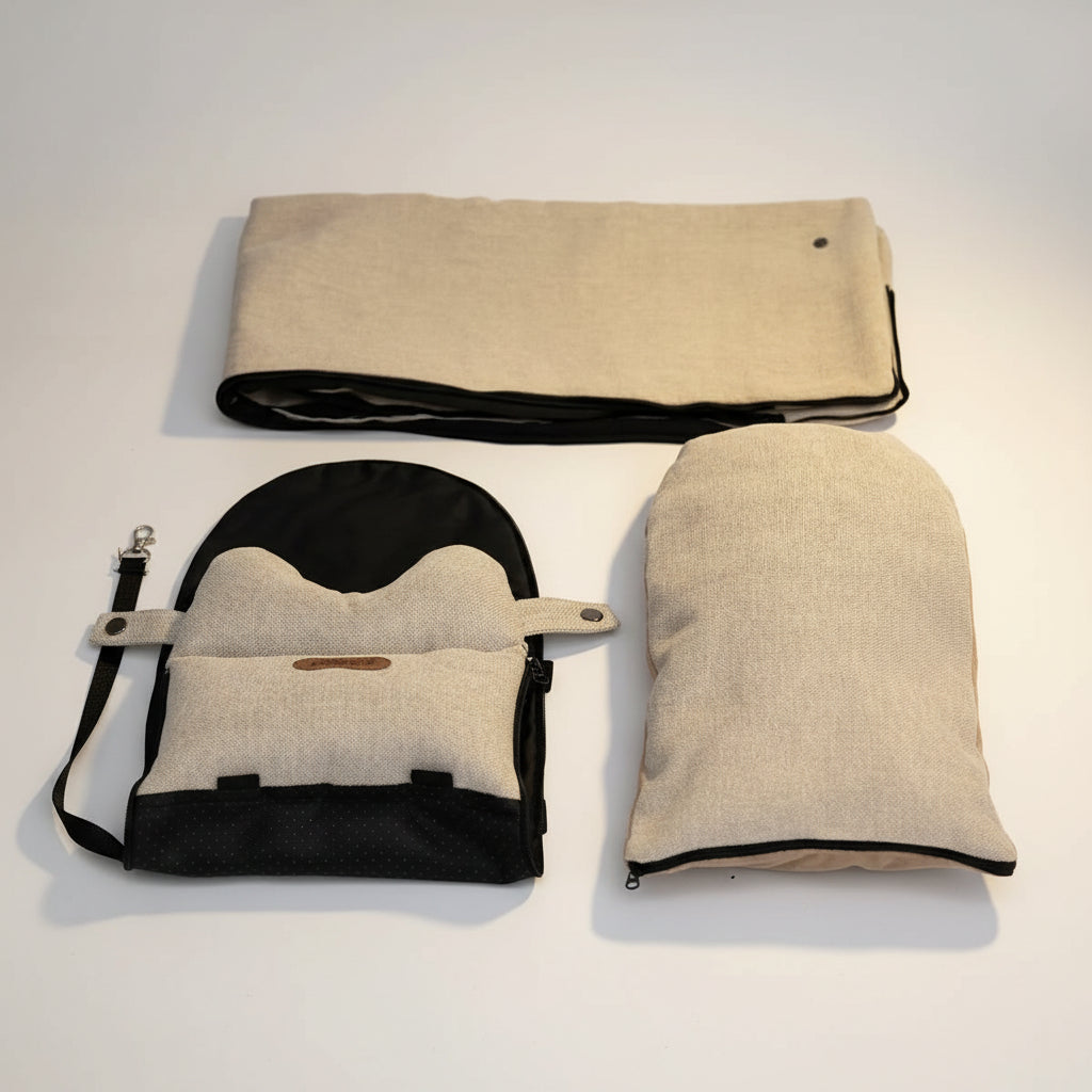 Portable Seat Bed – Safety Travel Carrier for Small dogs FURRYKU