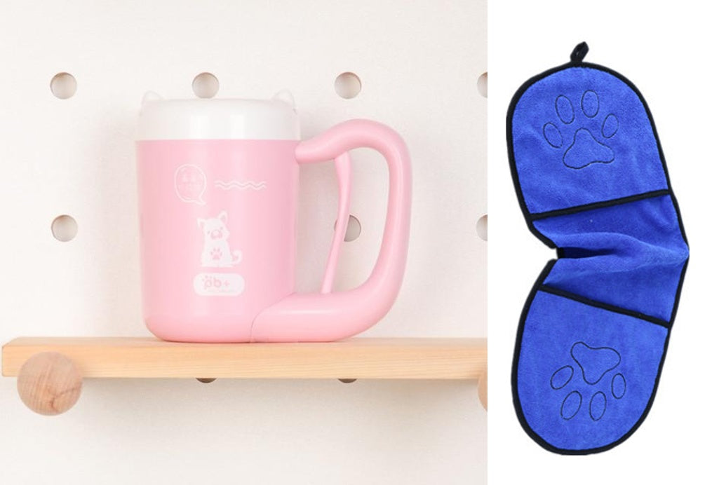 Hundepfoten-Reinigungsbecher, Silikon-Waschbürste, Pfotenreiniger 🐾