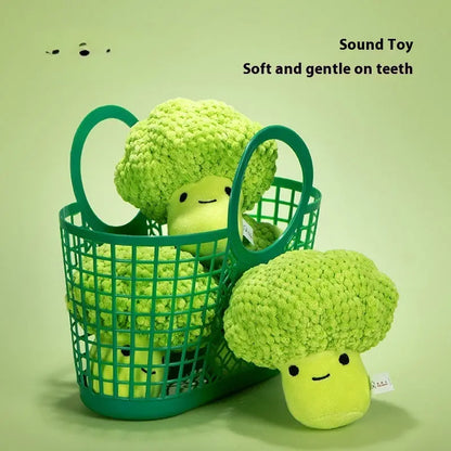Broccoli & Corn Plush Dog Toy FURRYKU