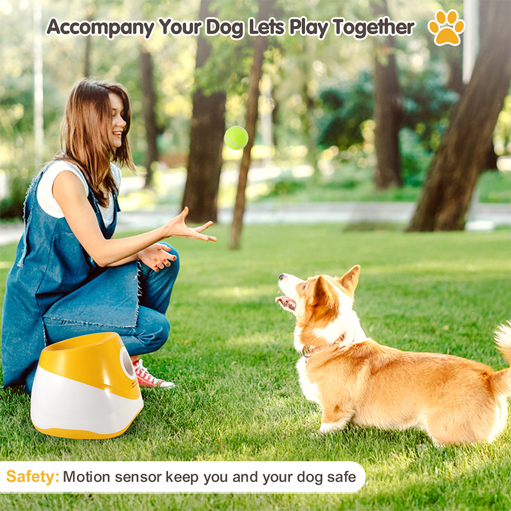 Automatic Dog Ball Launcher – Outdoor Tennis Toy & Fetch Machine🐾