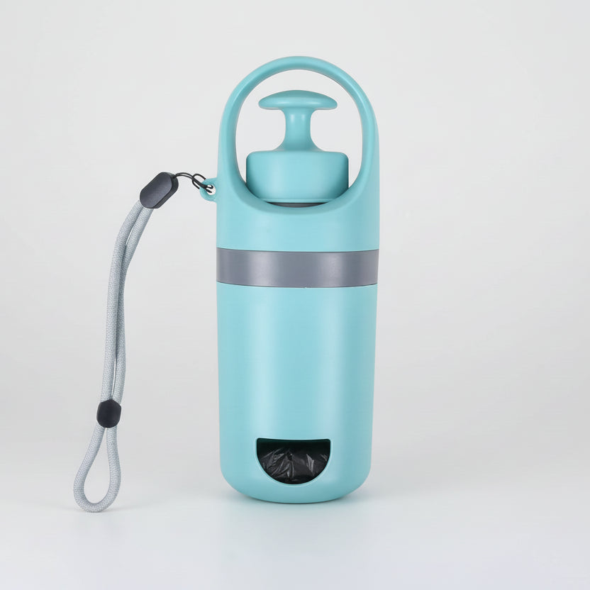 Portable Lightweight Dog Pooper Scooper with Built-in Poop Bag Dispenser FURRYKU