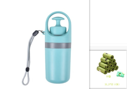 Portable Lightweight Dog Pooper Scooper with Built-in Poop Bag Dispenser