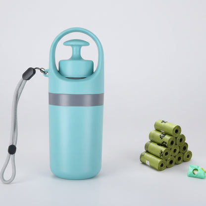 Portable Lightweight Dog Pooper Scooper with Built-in Poop Bag Dispenser FURRYKU