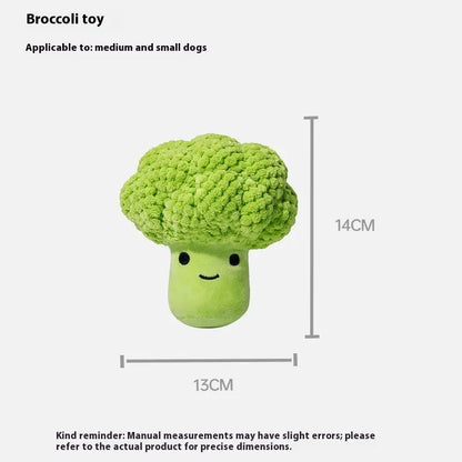 Broccoli & Corn Plush Dog Toy FURRYKU