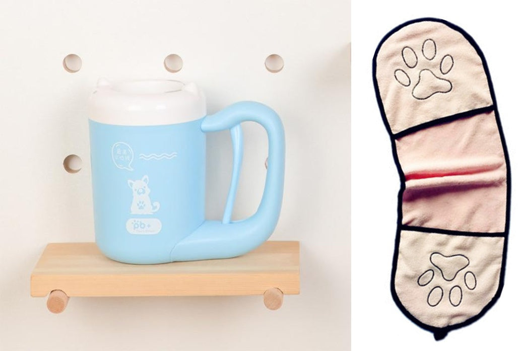 Hundepfoten-Reinigungsbecher, Silikon-Waschbürste, Pfotenreiniger 🐾