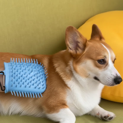 Portable Dog Paw Cleaning Glove Cup with Soft Grooming Bristles FURRYKU