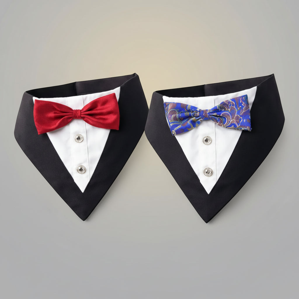 Classic Bow Tie Dog Collar - Instant Style Your Dog Doesn’t Even Notice, But You Do FURRYKU