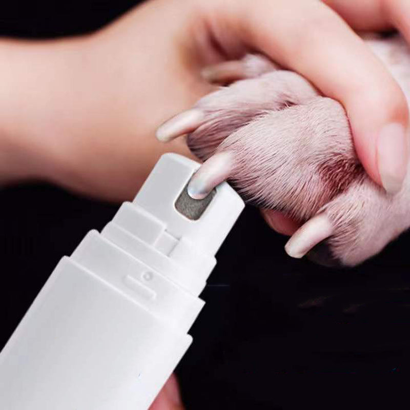 Electric Pet Nail Polisher with LED Light – USB Rechargeable for Dogs 🐾