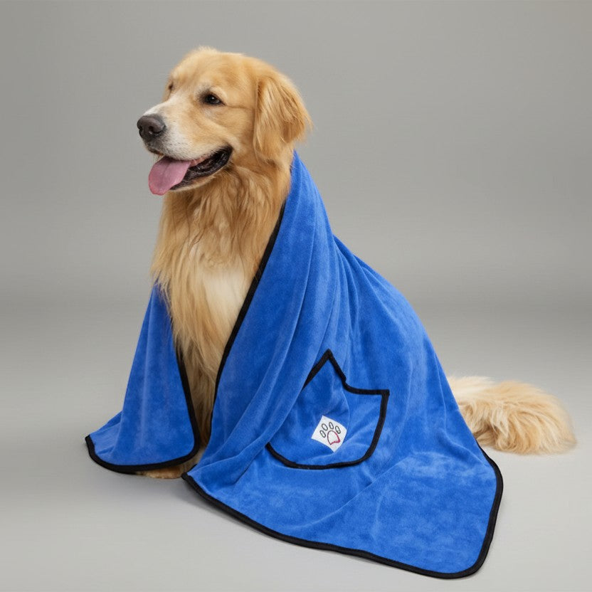 Super Absorbent Quick-Dry Dog Bath Towel FURRYKU