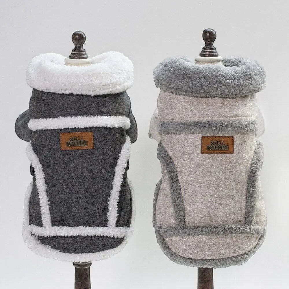 Winter Velvet Dog Jacket FURRYKU