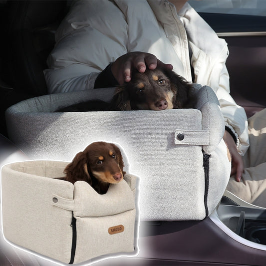 Portable Pet Seat Bed – Safety Travel Carrier for Small Pets 🐾