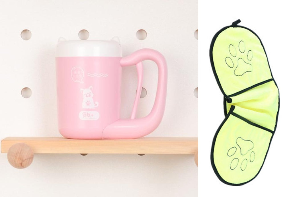 Hundepfoten-Reinigungsbecher, Silikon-Waschbürste, Pfotenreiniger 🐾