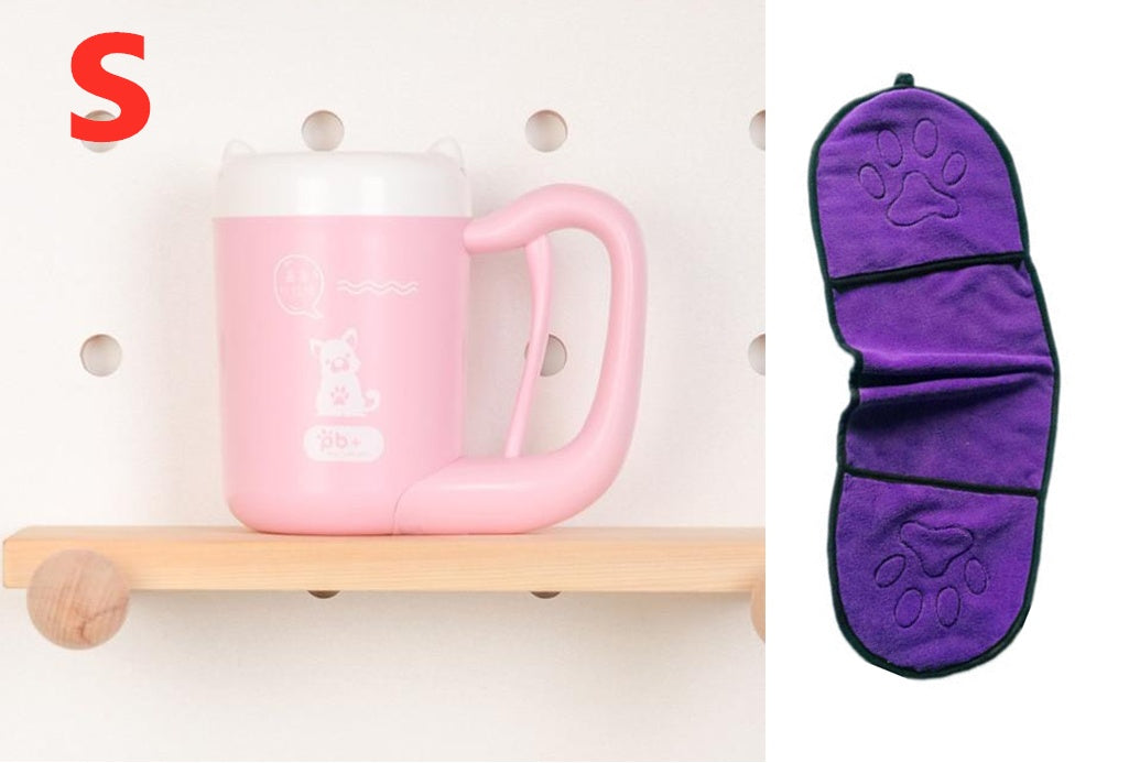 Hundepfoten-Reinigungsbecher, Silikon-Waschbürste, Pfotenreiniger 🐾