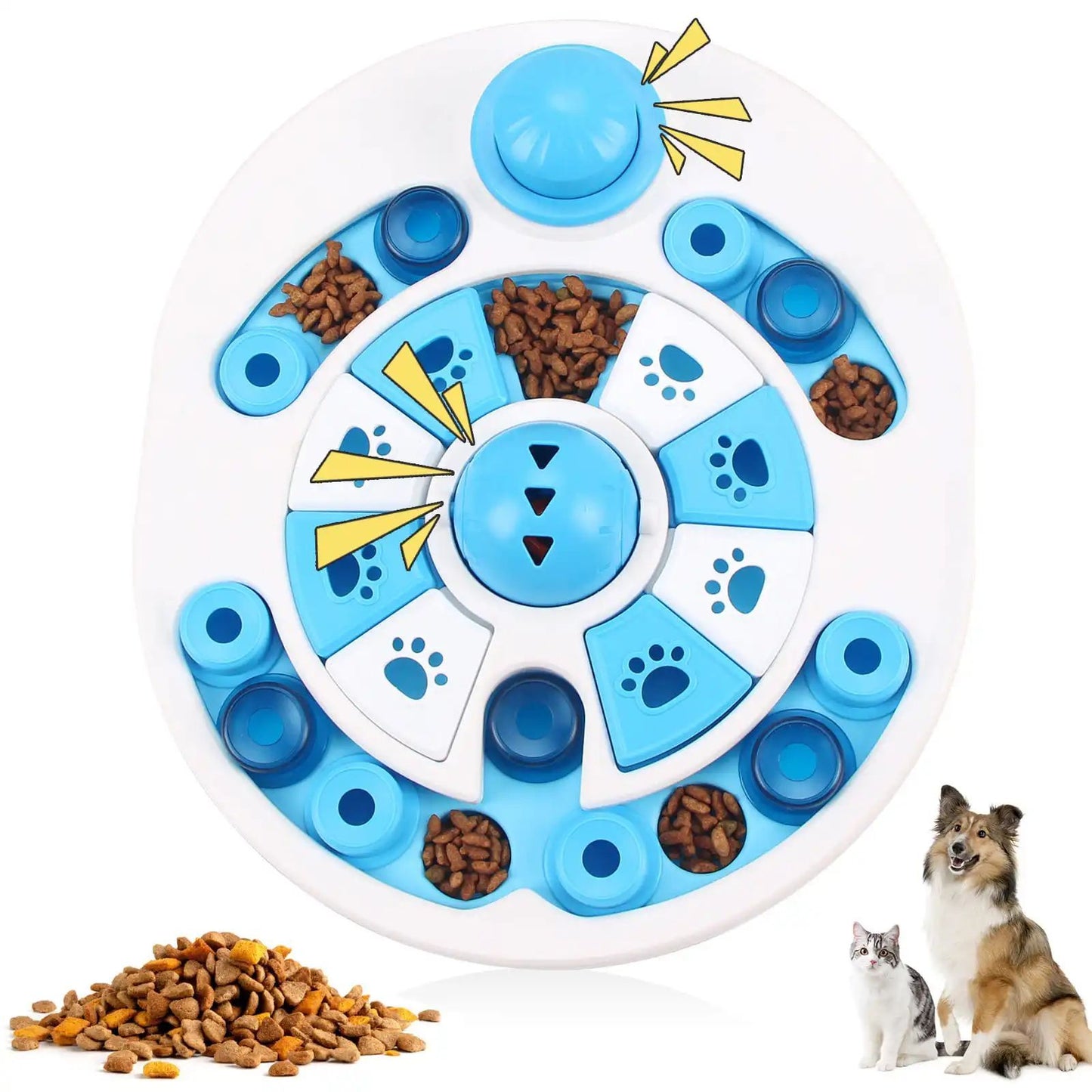 Dog Puzzle Toy with Bells – 24-Compartment Treat Dispenser🐾