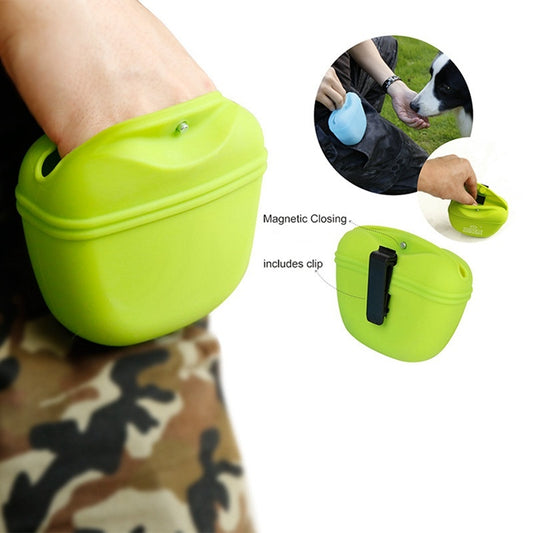 Portable Dog Treat Waist Bag – Snack & Reward Pouch for Training🐾