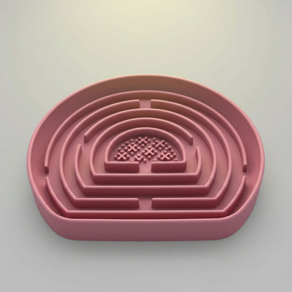 Slow-Feeding Silicone Dog Bowl with Suction Base FURRYKU