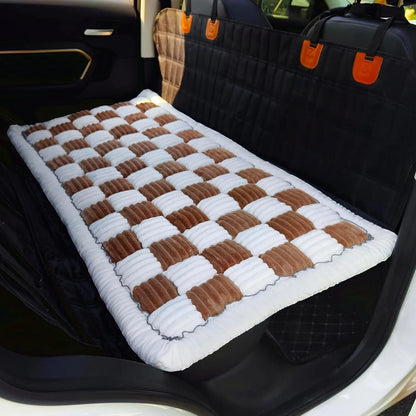 Thickened Plush Dog Car Cushion – Soft & Comfortable Pet Car Mat FURRYKU