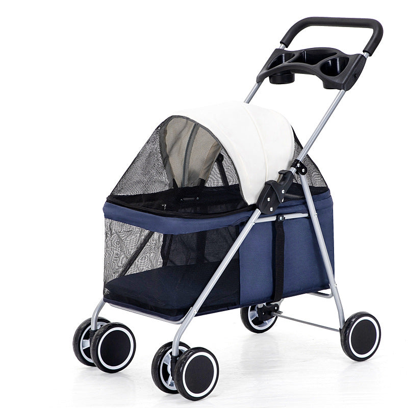 Tragbarer, faltbarer Haustier-Outdoor-Buggy – Leichter Reisewagen für Hunde und Katzen 🐾