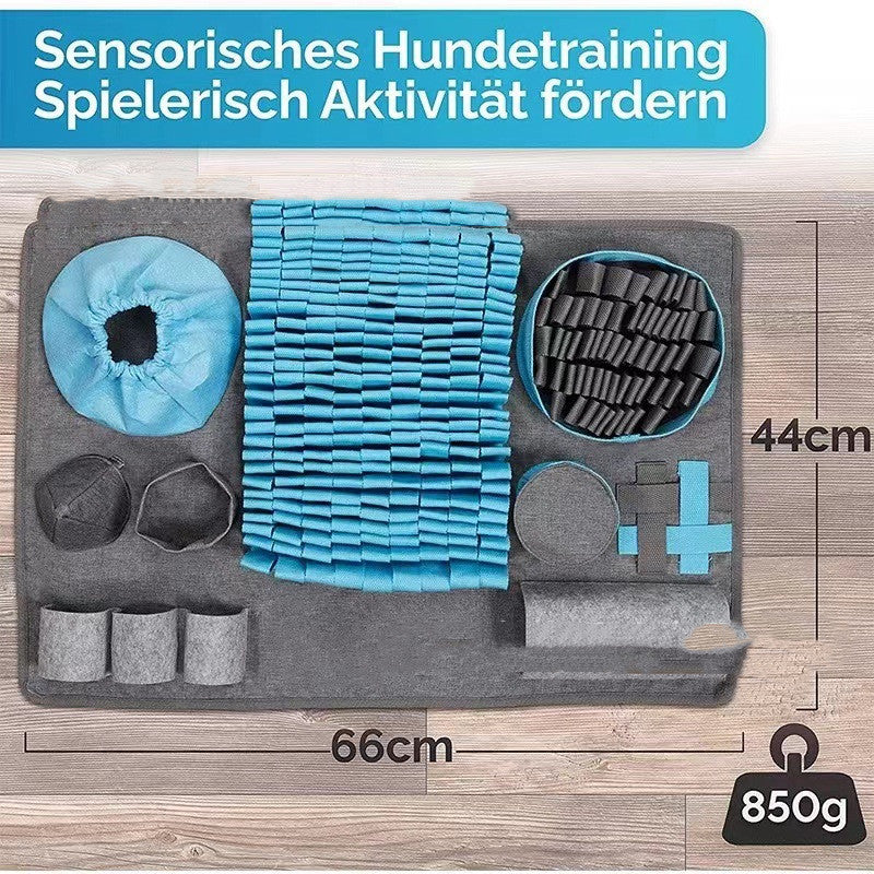 Schnüffelmatte für Haustiere – Tunnel-Labyrinth-Trainingsdecke für Hunde 🐾