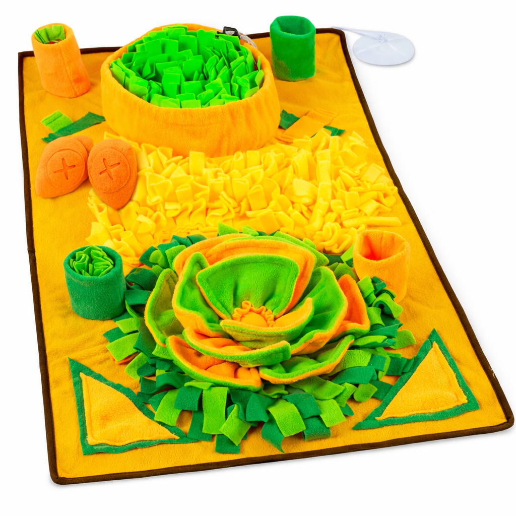 Large Interactive Engagement Mat with Multiple Hiding Spots & Foraging Zones