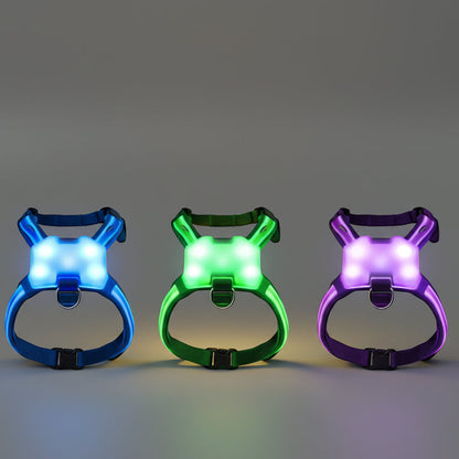 LED Luminous Dog Harness – Anti-Lost & Anti-Car Accident Safety Vest FURRYKU