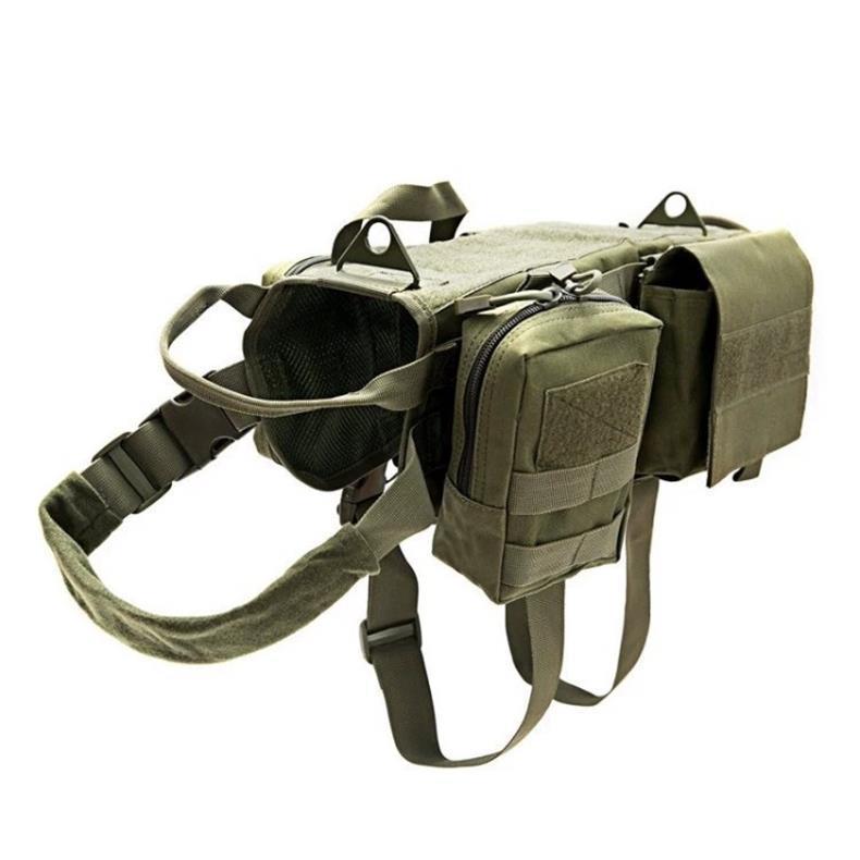 Ihrtrade Tactical Dog Harness – Adjustable Molle Vest for Military & Outdoor Training 🐾
