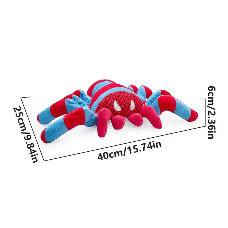 Bite-Resistant Teddy Spider Dog Toy – Squeaky Tooth-Cleaning Fun for Puppies & Big Dogs 🐾