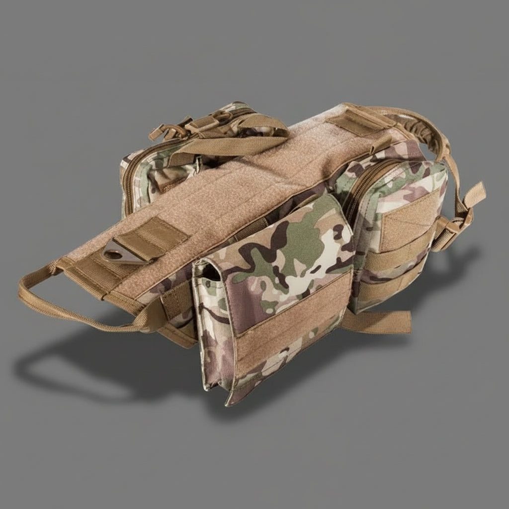 Tactical Dog Harness – Adjustable Molle Vest for Military & Outdoor Training FURRYKU