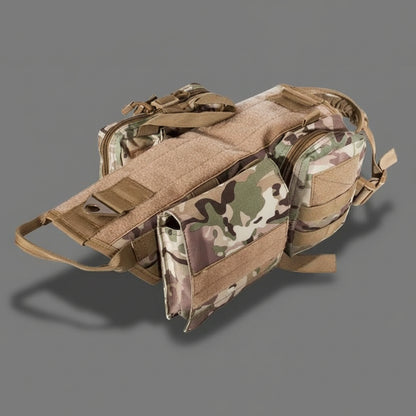 Tactical Dog Harness – Adjustable Molle Vest for Military & Outdoor Training FURRYKU