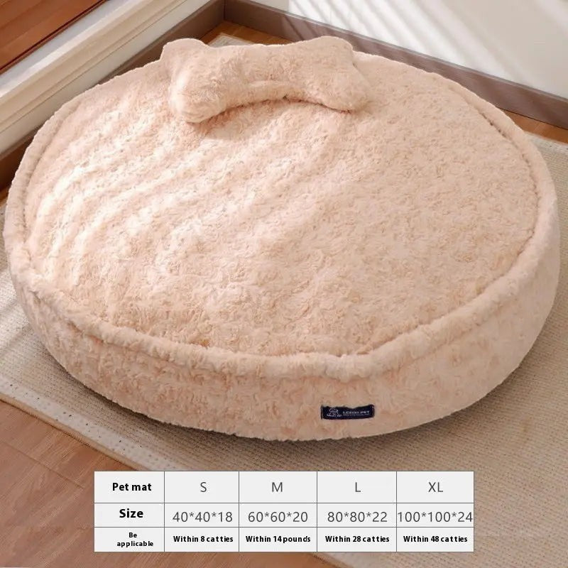 Round Cozy Nest Bed for Dogs FURRYKU