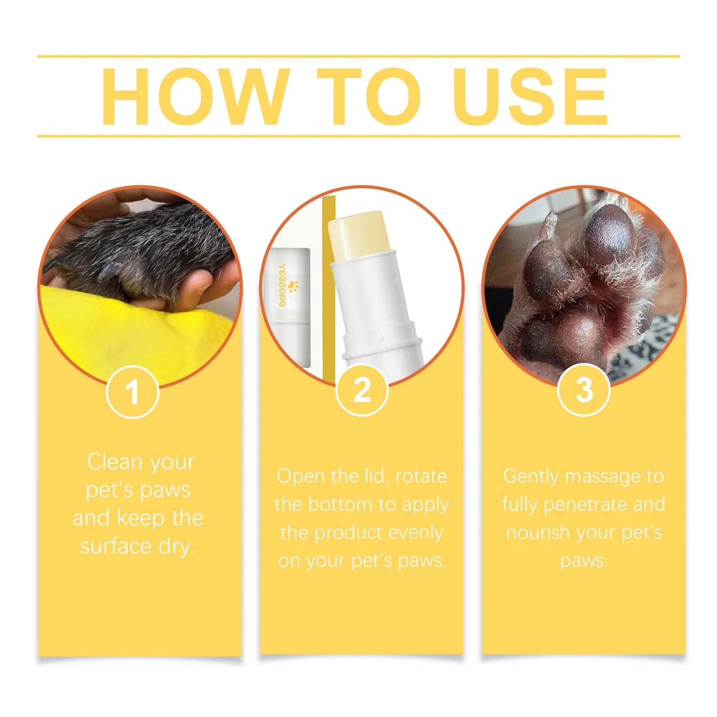 Pocket-Size Paw Balm Stick for Dogs