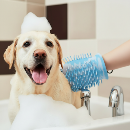 2-in-1 Portable Dog Paw Cleaner & Grooming Glove