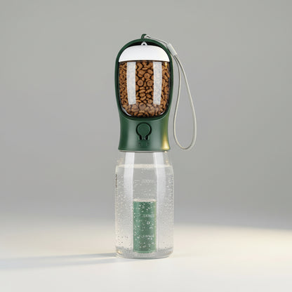 3-in-1 Portable Dog Water Bottle & Food Container